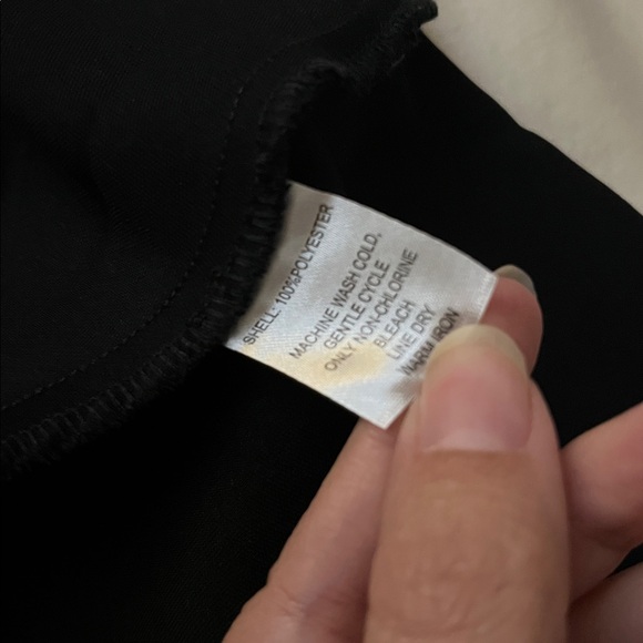 NWT House of Harlow black satin cut out cross back maxi dress Sz L Minimalist - Picture 10 of 10